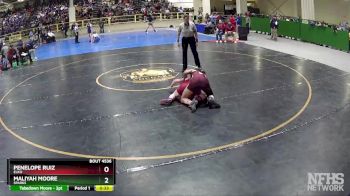 132 lbs Cons. Semi - Maliyah Moore, Sparks vs Penelope Ruiz, Elko