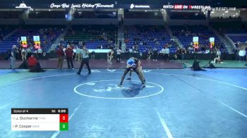 138 lbs Consolation - Josh Ducharme, Tyngsborough vs Parris Cooper, Hope