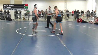 132 lbs Consi Of 16 #2 - Royce Malone, IN vs Dj Clarke, GA