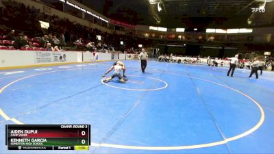 120 lbs Champ. Round 3 - Kenneth Garcia, Somerton High School vs Aiden Dupui, Camp Verde