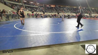 88 lbs Consi Of 16 #2 - Brackton Upton, Sand Springs Jr High vs Braye Benson, Altus JH