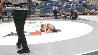 56 lbs 7th Place Match - Luca Croteau, Young Guns Wrestling Club vs Christopher Waitkus, Team Tulsa Wrestling Club