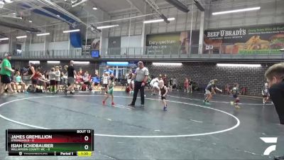 45 lbs Placement Matches (8 Team) - Isiah Schidbaurer, Williamson County WC vs James Gremillion, Stronghold