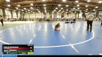 80 lbs Rd# 8- 12:30pm Saturday Final Pool - Collin Bagdonas, Team Ohio vs Riley Crandall, PA Silver