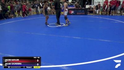 92 lbs 3rd Place Match - Jacob Naylor, MD vs Jacob Saunders, MO