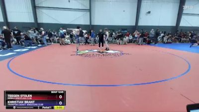 150 lbs Cons. Round 4 - Teegen Stolen, Rebels Wrestling Club vs Khristian Brant, Thurston County Wrestling Club