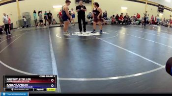 220 lbs Cons. Round 2 - Aristotle Zeller, Franklin Wrestling Club vs Kaden Lambert, Mooresville Wrestling Club