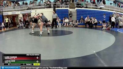 160 lbs Placement (4 Team) - Lucas Boe, Avon vs Luke Hargis, Noblesville