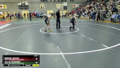 112 lbs Quarterfinal - Dylan Frawner, South Anchorage High School vs Samuel Golick, South Anchorage High School