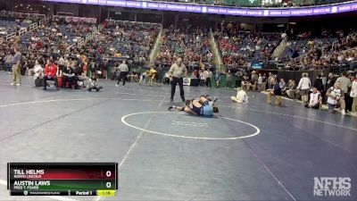 3A 126 lbs Semifinal - Austin Laws, Fred T. Foard vs Till Helms, North Lincoln