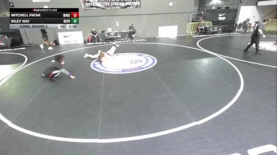 Cons. Round 2 - Mitchell Patak, Mesa Verde High School Wrestling vs Riley Hay, Bellarmine College Prep High School Wrestling