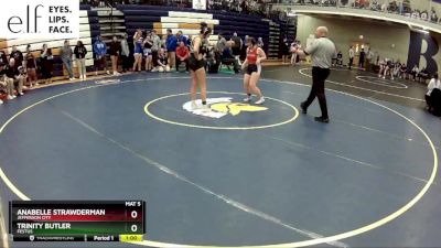 135 lbs. Cons. Round 2 - Anabelle Strawderman, Jefferson City vs Trinity Butler, Festus