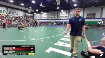 140 lbs 1st Place Match - Kiara Gomez, Murrieta Valley vs Sara Garcia, Murrieta Mesa