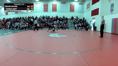126 lbs 3rd Place Match - Patrick Neff, Howland vs Trevor Alford, Akron Springfield