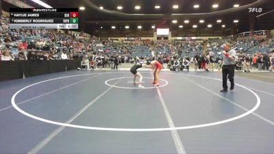 105 lbs Champ. Round 1 - Haylie James, Salina-Central Hs vs Kimberly Rodriguez, Topeka - Highland Park HS