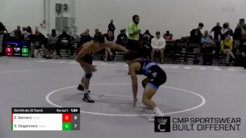 126 lbs Semifinals (8 Team) - Eren Sement, Team Thunder vs Sebastian Degennaro, POWA