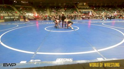 135 lbs Consi Of 8 #2 - PK Sinclair, Harrah Little League Wrestling vs McKenzie Grove, Blackman Wrestling