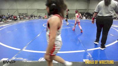 65 lbs Rr Rnd 2 - Nyla Kitchens, Super Girls K-6 Red vs Lillian Shuemake, Mat Union Misfits K-6