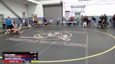 97 lbs 1st Place Match - Andrew Erickson, Juneau Youth Wrestling Club Inc. vs Mick Dobbs, Interior Grappling Academy