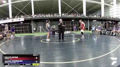 136 lbs Round 2 (8 Team) - Callyn Divine, Kansas vs Liliana Rodriguez, Pennsylvania Red