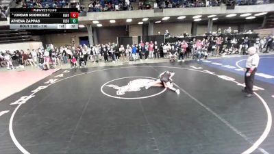 110 lbs Champ. Round 2 - Jordan Rodriguez, Bolingbrook vs Athena Zappas, Unattached
