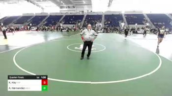 88 lbs Quarterfinal - Aidan Hernandez, Gold Rush vs Kirklin Hay, Top Of The Rock WC