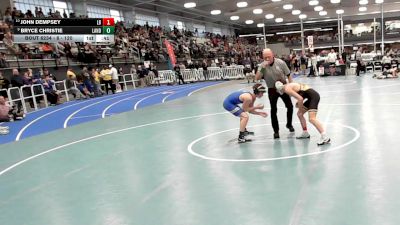 6 - 120 lbs Cons. Round 2 - John Dempsey, Lake Braddock vs Bryce Christie, Landstown