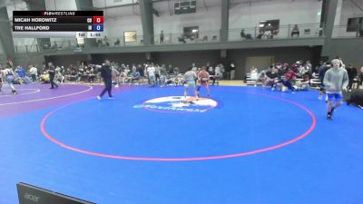 Junior Boys GR - 120 lbs Cons. Round 3 - Micah Horowitz, CO vs Tre Hallford, ID