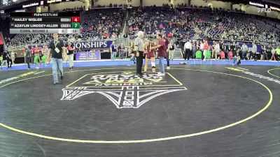 Girls-130 lbs Cons. Round 2 - Annmarie Gessner, St Mary Catholic Central Hs (Monroe) Girls vs Faith Burgess, Grand Blanc Hs Girls