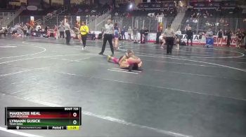 132 lbs Semifinal - Lyniann Gusick, Team Iowa vs Makenzee Neal, Team Montana