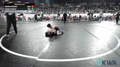 67 lbs Round Of 16 - Kasen Shouse, Cowboy Wrestling Club vs Aiden Canady, Berryhill Wrestling Club
