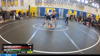 170 lbs Quarterfinals (8 Team) - Dayton Nightingale, Jensen Beach vs Calogero Mazzrillo, Mater Lakes Academy