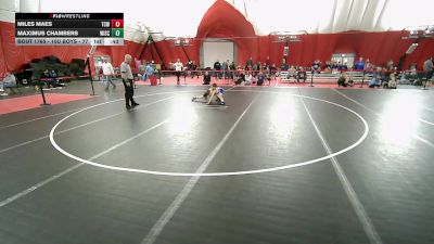 10U Boys - 77 lbs 5th Place Match - Maximus Chambers, Wisconsin vs Miles Maes, The Complete Wrestler