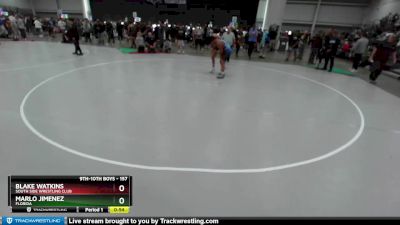 157 lbs Cons. Round 3 - Marlo Jimenez, Florida vs Blake Watkins, South Side Wrestling Club