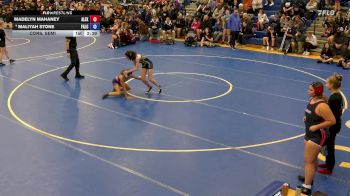 100 lbs Cons. Semi - Maliyah Stone, Falconer vs Madelyn Mahaney, Alexander