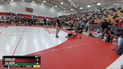 39-41 lbs Round 4 - Tru Kiehn, Platte Valley Jr WC vs Jaxon Leo, Eaton Reds WC