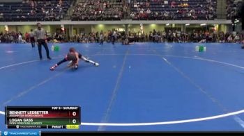 75 lbs Semifinal - Logan Gass, Moen Wrestling Academy vs Bennett Ledbetter, Assumption Rising Knights