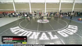 74 lbs Champ. Round 2 - Cannon Hunt, Sanderson Wrestling Academy vs Landyn Stills, Relentless Wrestling