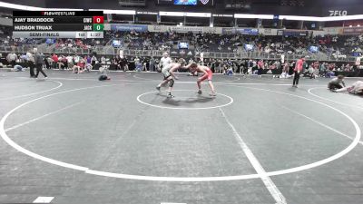 133 lbs Semifinal - Ajay Braddock, CIWC-Team Intensity vs Hudson Truax, Jackpine Savage Wrestling