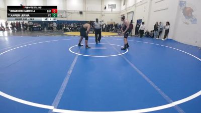 289 lbs Champ. Round 2 - Braeden Carroll, Novato vs Xavier Lerma, JFK