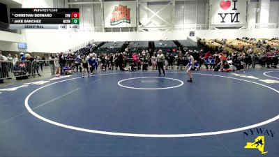 65 lbs Semifinal - Jake Sanchez, Webster Schroeder Youth Wrestling vs Christian Bernard, Shaker Youth Wrestling