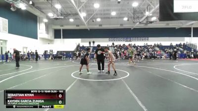 102 lbs 3rd Place Match - Kayden Garcia Zuniga, Victorum Athletics Wrestling vs Sebastian Kiyan, MTC