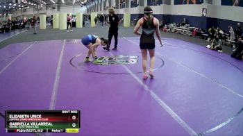 138 lbs 2nd Place Match - Gabriella Villarreal, Empire Elite Wrestling vs Elizabeth Urick, Coppell Stars Wrestling Club