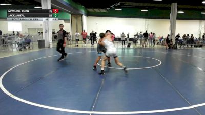 128 lbs 5th Place - Mitchell Chen, PA vs Jack Jastal, OH