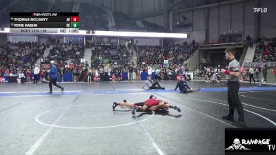 96 lbs Cons. Round 1 - Ryne Haehn, Plainville Kids vs Thomas McCarty, Jayhawk Wrestling