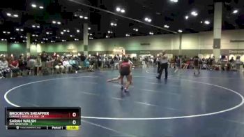 120 lbs Round 3 (16 Team) - Brooklyn Sheaffer, Charlie`s Angels-IL Blk vs Sarah Walsh, RPA Wrestling