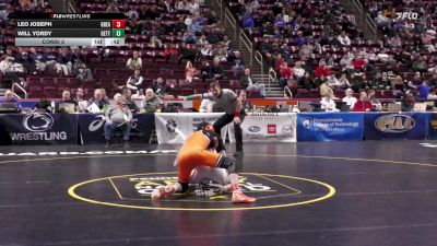 121 lbs Consi 5 - Leo Joseph, Greater Latrobe vs Will Yordy, Gettysburg