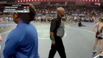 G 100 lbs Semifinal - Sophia Gagliano, Lakeshore Girls vs Willow Dixon, Walker Girls