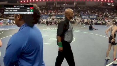 G 100 lbs Semifinal - Sophia Gagliano, Lakeshore Girls vs Willow Dixon, Walker Girls