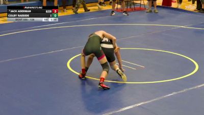 138 lbs Round 1 - Colby Raeside, Marshwood High School / Smittys Wrestling Barn vs Jack Aderman, Allegany- Limestone Central School NY